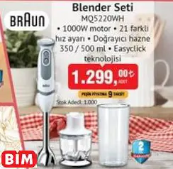 BRAUN BLENDER SETİ MQ5220WH BRAUN BLENDER SETİ MQ5220WH
